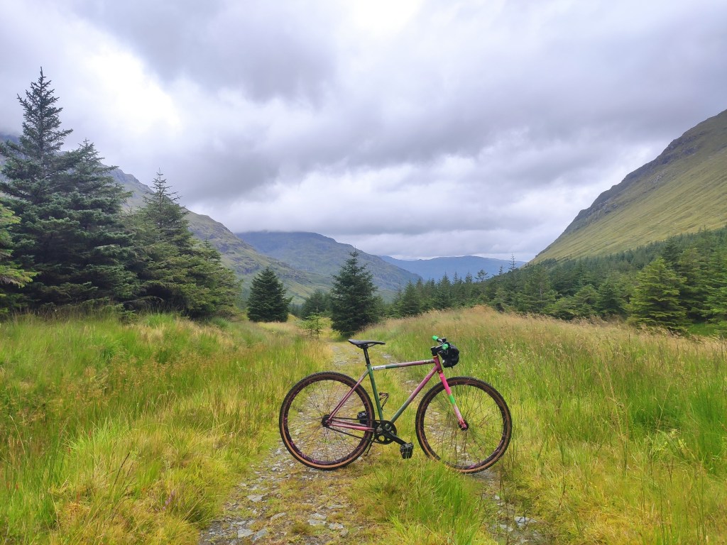 squid so-ez tracklocross bike in the scottish highlands