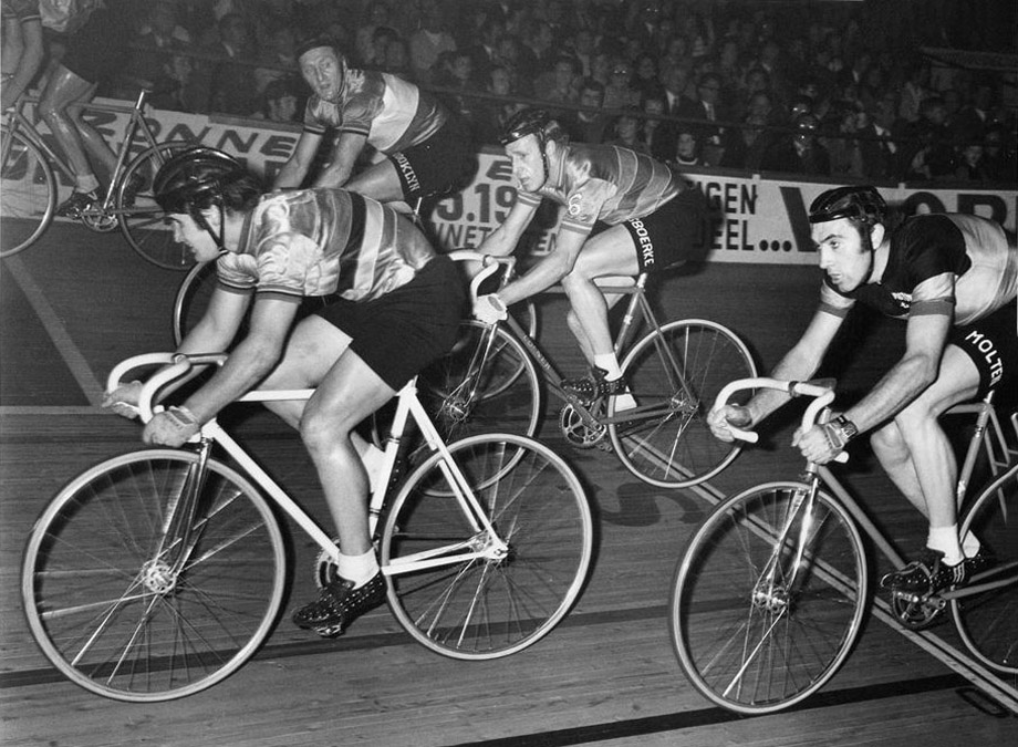 gilmore and merckx six day track cycling
